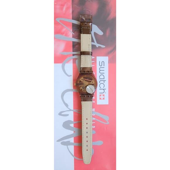 Swatch watch COFFEE MILL GF400 1995 Standard Gents New old stock - Picture 5 of 14